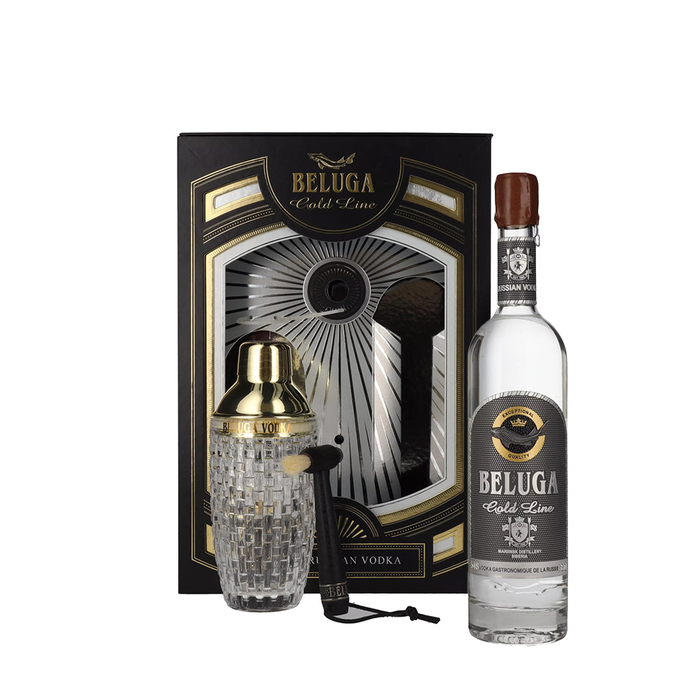BELUGA GOLD LINE VODKA 70CL (GIFT PACK WITH SHAKER)