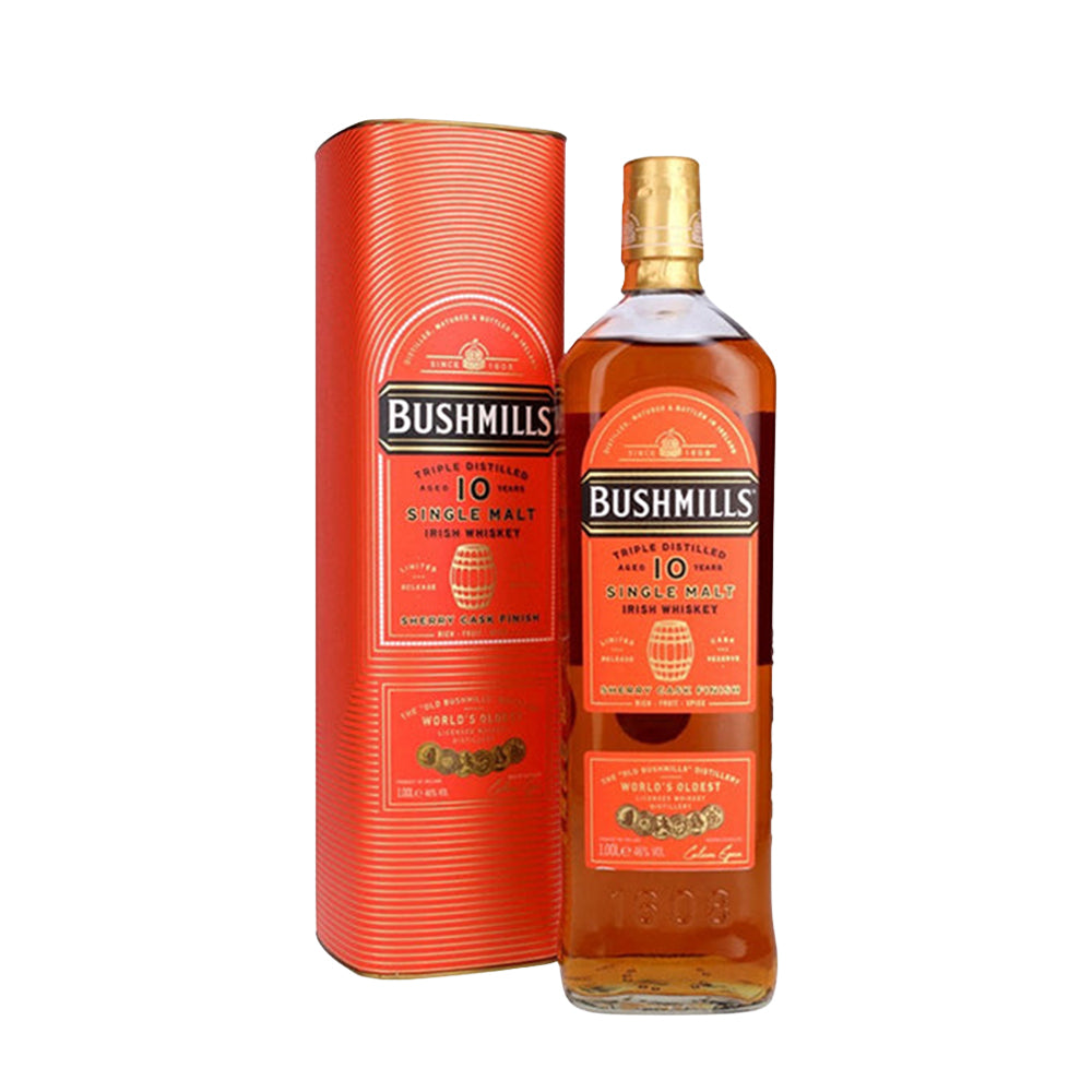 BUSHMILLS 10YO IRISH SINGLE MALT 1L