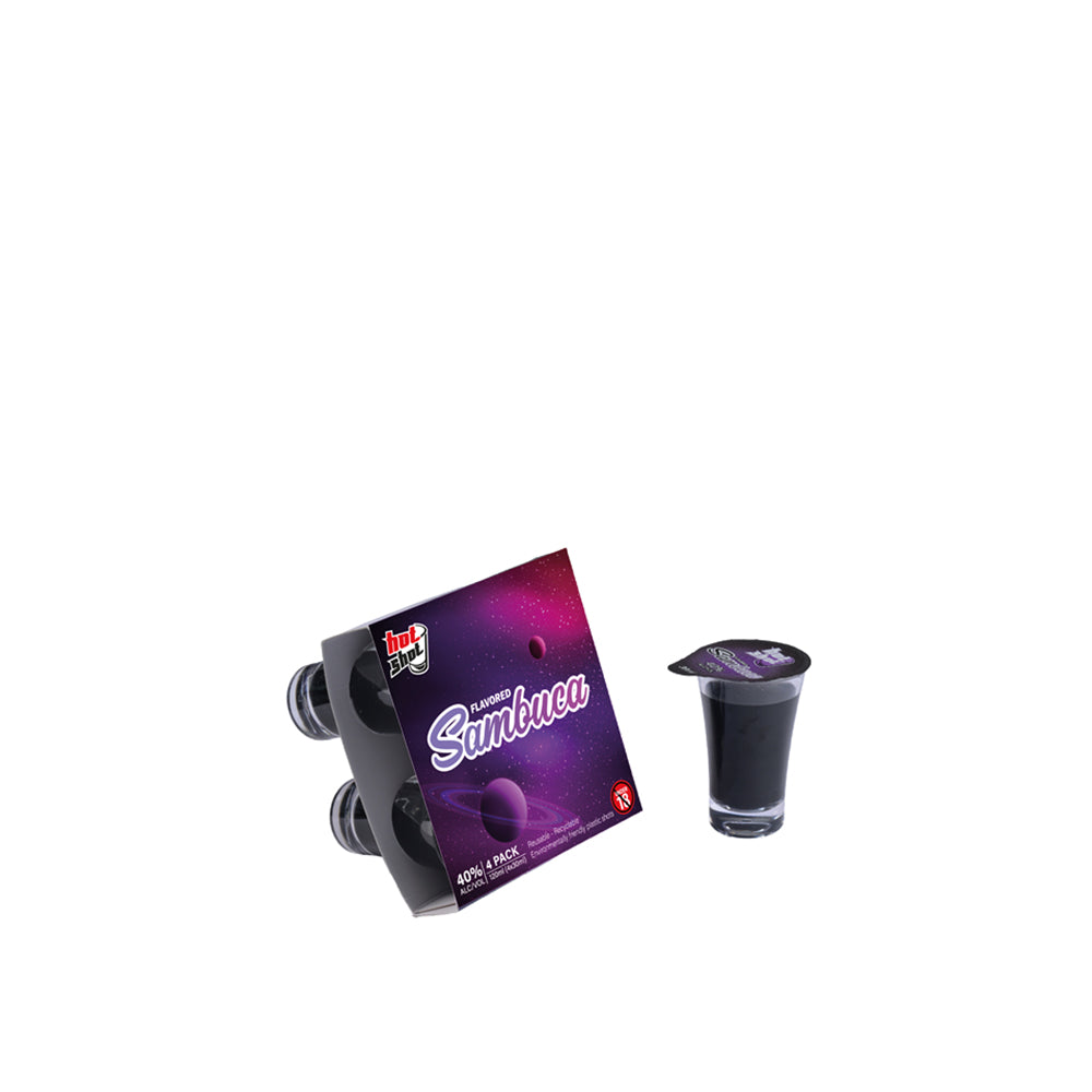 HOT SHOT FLAVORED SAMBUCA 3CLX4