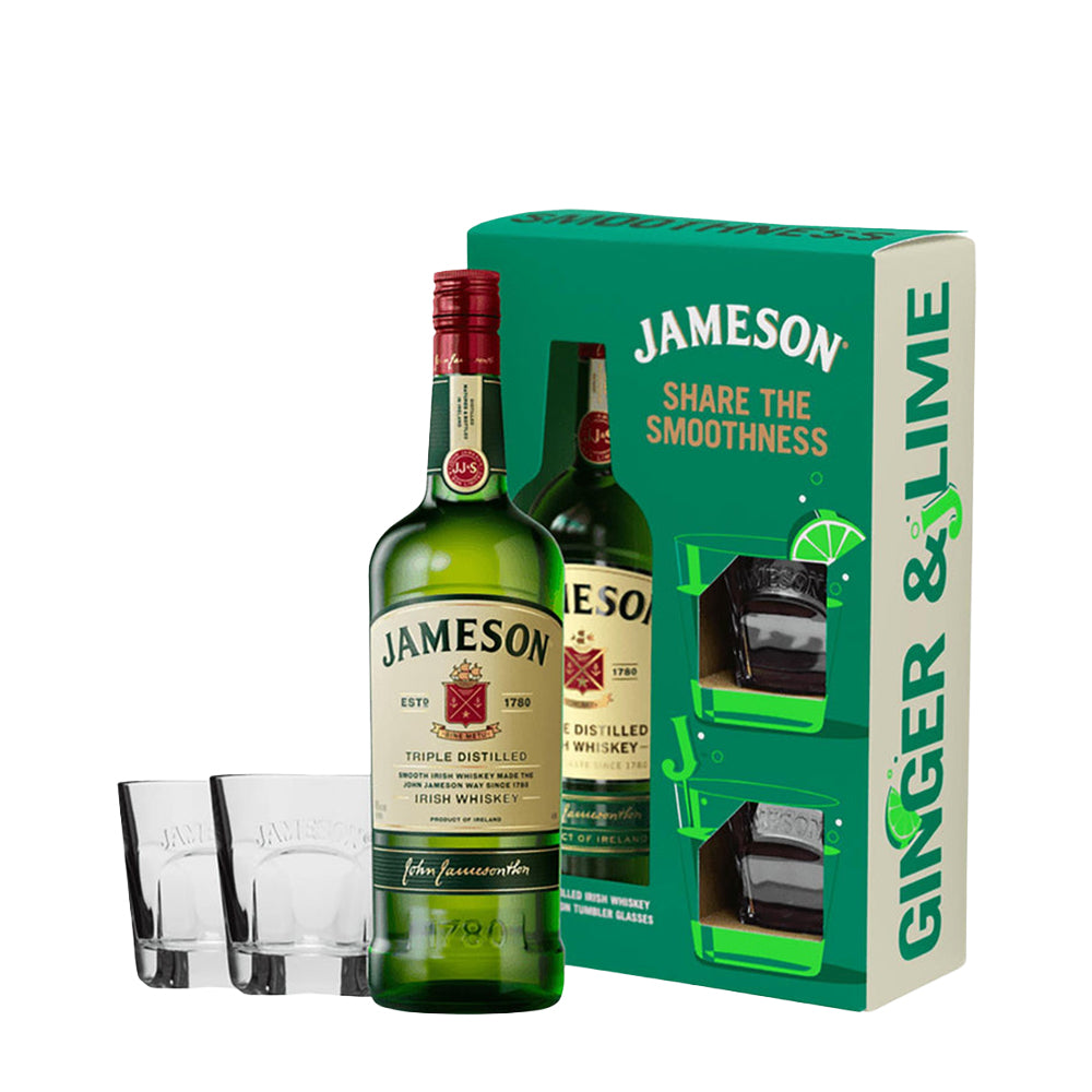 JAMESON IRISH WHISKEY 70CL (GLASSES PACK)
