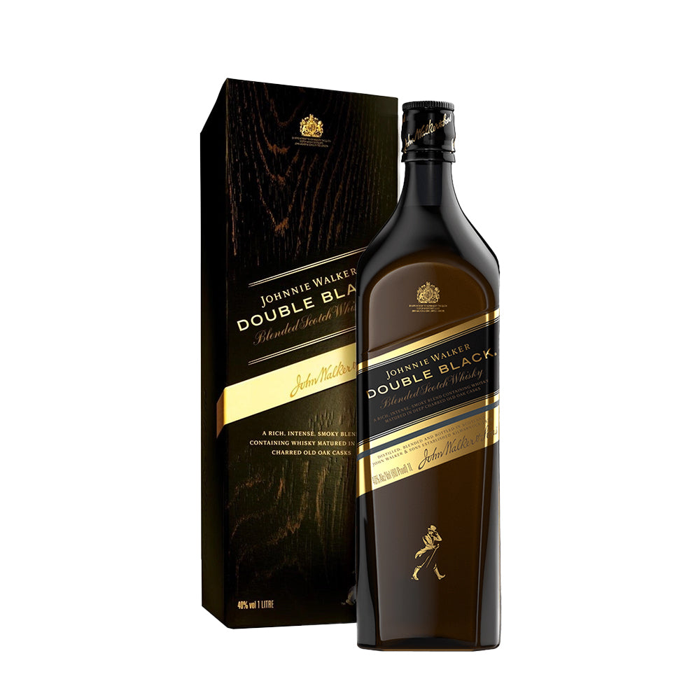 JOHNNIE WALKER DOUBLE BLACK BLENDED SCOTCH 1L