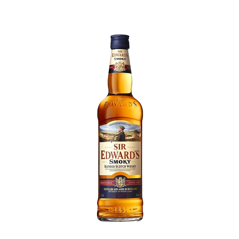 SIR EDWARD SMOKY BLENDED SCOTCH 1L