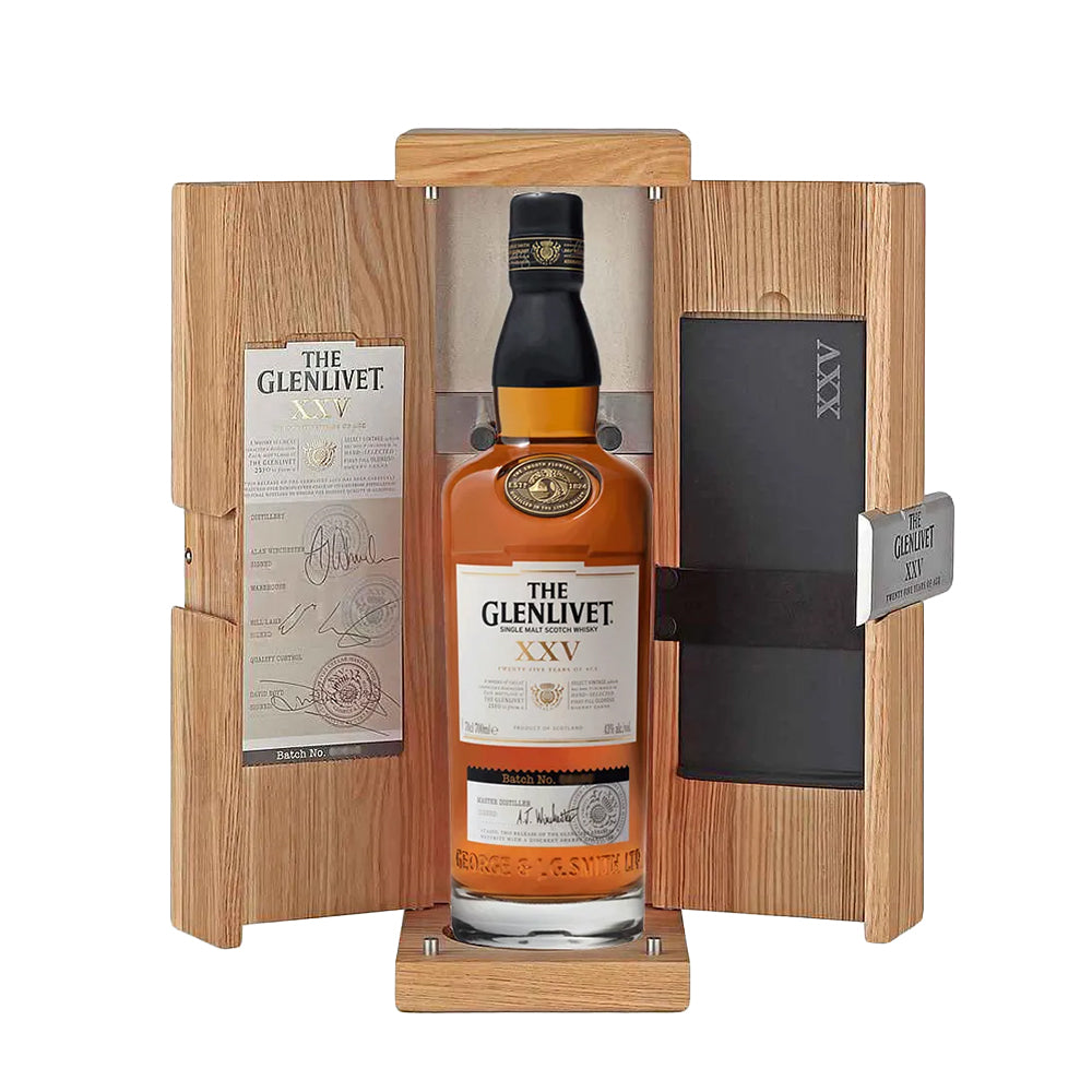 THE GLENLIVET XXV 25YO SINGLE MALT 70CL