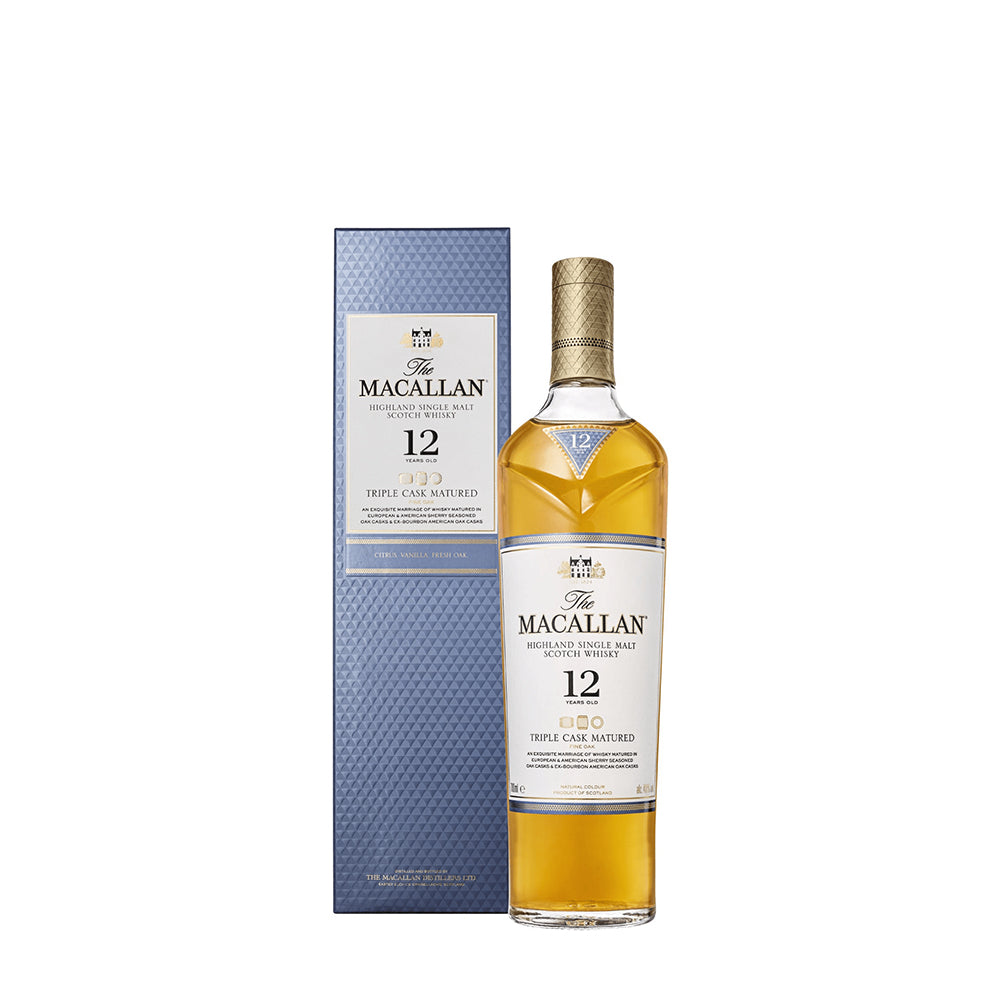 THE MACALLAN 12YO (TRIPLE CASK) HIGHLAND SINGLE MALT 70CL