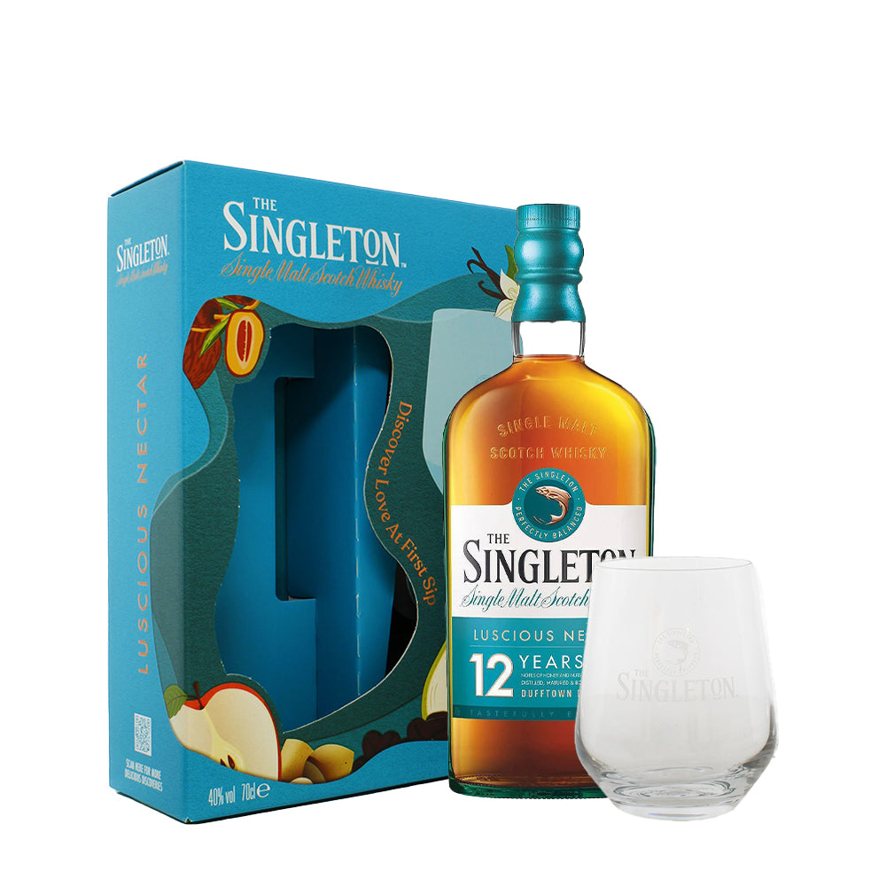 THE SINGLETON 12YO SINGLE MALT 70CL (GLASS GIFT PACK)